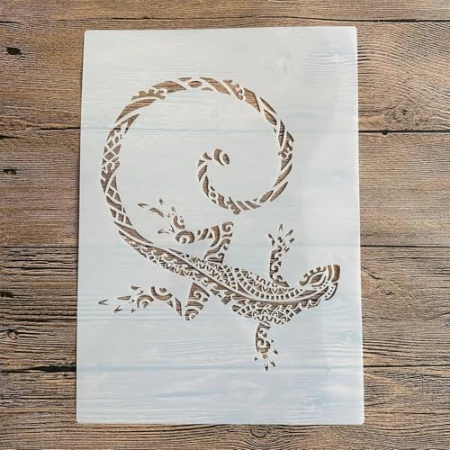 Schablonen zum Malen auf Holz, A4, 29 x 21 cm, Tier-Giraffe, wiederverwendbare Schichtschablonen zum Malen, Basteln, Basteln auf Holzwand, Heimdekoration, Scrapbook, Malvorlage, Muster A von KUNGZUNMOLDS
