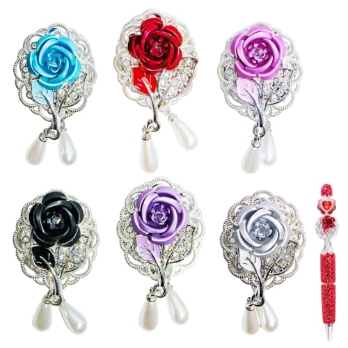 Perlen für Stifte, bunte 3D-Rose mit Diamantperlen, Modelliermasse, Blumen-Abstandshalter, Bastelperlen für Perlenstifte, Armbänder, Halsketten, Ohrringe, Schlüsselanhänger, Schmuckherstellung Perlen für Stifte, bunte 3D-Rose mit Diamantperlen, Modelliermasse, Blumen-Abstandshalter, Bastelperlen für Perlenstifte, Armbänder, Halsketten, Ohrringe, Schlüsselanhänger, Schmuckherstellung von KUNHEHO