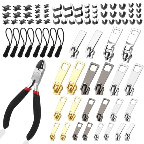 Reißverschluss Reparatur Set,105 Stück Reißverschluss Reparaturset, Reisverschlussreparaturset Zipper,Reisverschlussreparatur Set,Ersatz Reissverschluss Zipper, Reisverschlußzipper Set Reißverschluss Reparatur Set,105 Stück Reißverschluss Reparaturset, Reisverschlussreparaturset Zipper,Reisverschlussreparatur Set,Ersatz Reissverschluss Zipper, Reisverschlußzipper Set von KUOFANY
