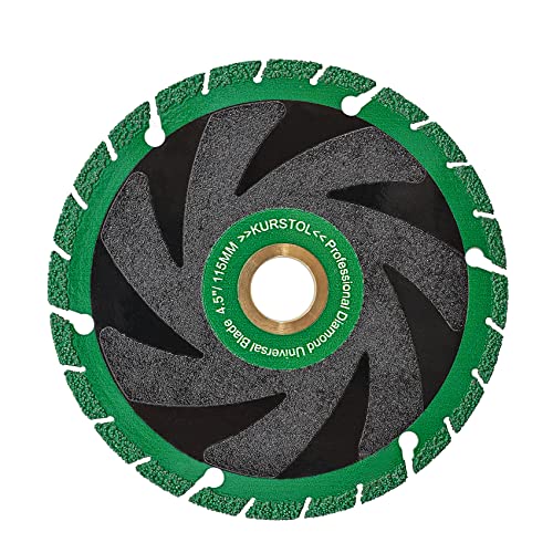Diamant Trennscheibe für alle Zwecke - 115mm x 22.23mm Metall Schneiden Diamantklinge für Granit, Marmor, Stein, Edelstahl, Beton, Mauerwerk, Glas, Kunststoff, Eisen Diamant Trennscheibe für alle Zwecke - 115mm x 22.23mm Metall Schneiden Diamantklinge für Granit, Marmor, Stein, Edelstahl, Beton, Mauerwerk, Glas, Kunststoff, Eisen von KURSTOL