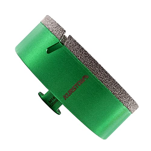 KURSTOL Diamant Bohrkronen - Fliesenbohrer 125 mm mit M14 Gewindefliesen-Lochsägen für Trockenbohren Porzellan Keramik Fliesen Granit Marmor Stein Vakuum gelötete Diamantbohrer KURSTOL Diamant Bohrkronen - Fliesenbohrer 125 mm mit M14 Gewindefliesen-Lochsägen für Trockenbohren Porzellan Keramik Fliesen Granit Marmor Stein Vakuum gelötete Diamantbohrer von KURSTOL