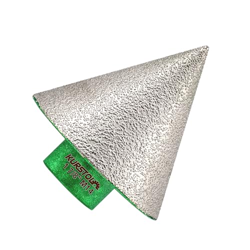 KURSTOL Diamant Fräser Bit – Diamant Abschräg Bit 48 mm x M14 Gewindewinkelschleifer,zum Formen von Vergrößern von Reinigungslöchern von Granit, Marmor, Porzellanfliesen KURSTOL Diamant Fräser Bit – Diamant Abschräg Bit 48 mm x M14 Gewindewinkelschleifer,zum Formen von Vergrößern von Reinigungslöchern von Granit, Marmor, Porzellanfliesen von KURSTOL