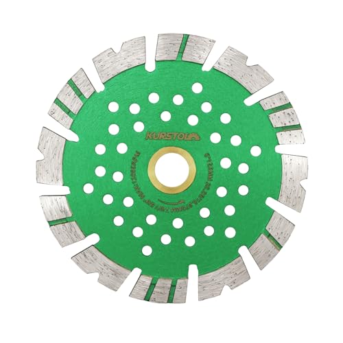 KURSTOL Diamant-Trennscheibe 125mm - Doppelfunktion Diamanttrennscheibe Bohrung 22-16mm zum Schneiden und Schleifen von Keramikfliesen Porzellan Granit Marmor von KURSTOL