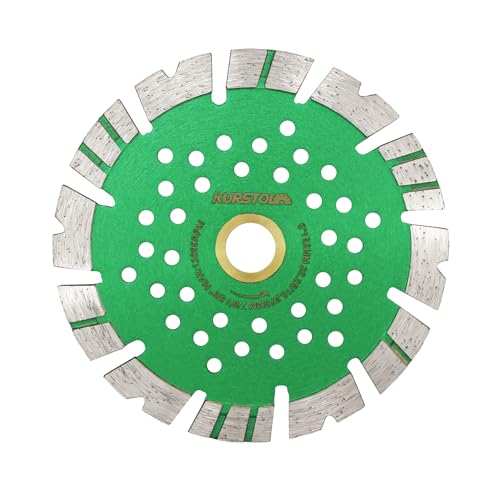 KURSTOL Diamant-Trennscheibe 125mm - Doppelfunktion Diamanttrennscheibe Winkelschleifer Klinge Arbor 22-16mm zum Schneiden und Schleifen von Keramikfliesen Porzellan Granit Marmor von KURSTOL