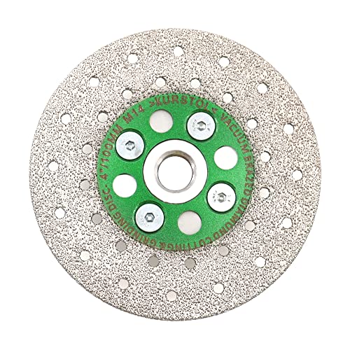 KURSTOL Diamant Trennscheibe - Premium Diamant zum Schleifen, 100 mm x M14 Dorn, Granit-Schleifscheibe zum Abschrägen Formen von Porzellan, Steingut, Fliesen, Keramik, Granit, Beton KURSTOL Diamant Trennscheibe - Premium Diamant zum Schleifen, 100 mm x M14 Dorn, Granit-Schleifscheibe zum Abschrägen Formen von Porzellan, Steingut, Fliesen, Keramik, Granit, Beton von KURSTOL