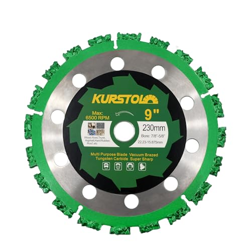 KURSTOL Trennscheibe für Holz 230mm - Premium Qualität Hartmetall Trennscheibe 230mm x 22.23mm Schneiden für Baumstamm, Holz, Hartgummi, Kunststoff KURSTOL Trennscheibe für Holz 230mm - Premium Qualität Hartmetall Trennscheibe 230mm x 22.23mm Schneiden für Baumstamm, Holz, Hartgummi, Kunststoff von KURSTOL