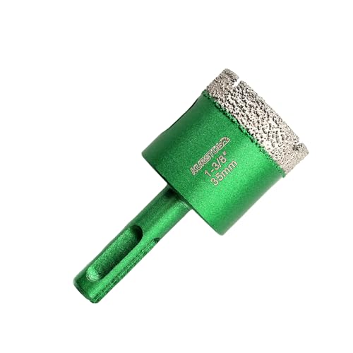 KURSTOL Trockener Diamant Bohrer - 36mm Diamantbohrer Fliesenbohrer set für Porzellanfliese Keramik Marmor Granit Stein, Diamant Kern Bohrer SDS PLUS-Schaft KURSTOL Trockener Diamant Bohrer - 36mm Diamantbohrer Fliesenbohrer set für Porzellanfliese Keramik Marmor Granit Stein, Diamant Kern Bohrer SDS PLUS-Schaft von KURSTOL