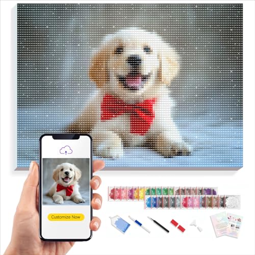 KURUMi Diamond Painting Personalisiert mit DIY-Rahmen – Individuelle 5D Diamond Painting mit eigenem Foto, Gestalten Sie Einzigartige Deko mit Fotos von Kindern, Liebsten oder Haustieren KURUMi Diamond Painting Personalisiert mit DIY-Rahmen – Individuelle 5D Diamond Painting mit eigenem Foto, Gestalten Sie Einzigartige Deko mit Fotos von Kindern, Liebsten oder Haustieren von KURUMi