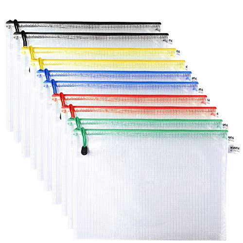 Kuuqa 10 Stücke A4 Dokumententasche Wasserdicht Mesh Zipper Taschen Kunststoff Brieftasche Zip Datei Dokumententaschen für Büros Schulbedarf Kuuqa 10 Stücke A4 Dokumententasche Wasserdicht Mesh Zipper Taschen Kunststoff Brieftasche Zip Datei Dokumententaschen für Büros Schulbedarf von KUUQA