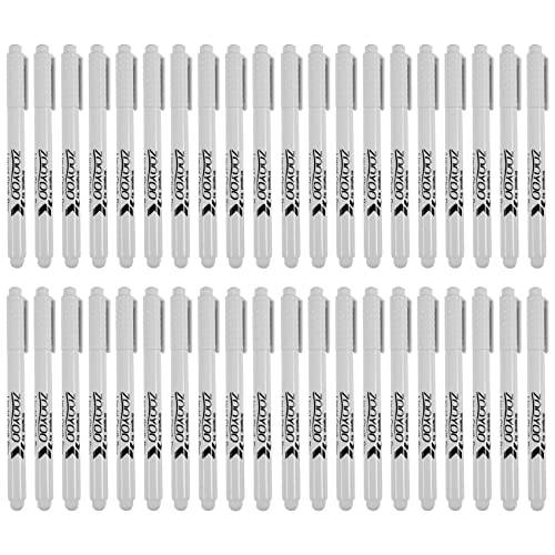 40 x Flüssigkreide-Marker für Glasfenster, Kreidetafel, Tafel, Weiß von KVSERT