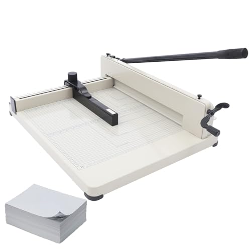 Hochleistungs-Papierschneider A3, kommerzieller Guillotine-Papierschneider, mit Sicherheitsschloss, 400 Blatt Kapazität, geeignet für Büro, Zuhause, kommerzielles Fotokopieren, Drucken von KVTUYC