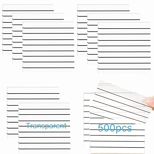 500 Blätter Transparente Haftnotizen,Wasserfest Clear Sticky Notes,10 Pads Transparent Sticky Notes,Selbstklebende Wasserfest zum Büchern Aufnehmen Notizen Büro Schüler von KWHSUN