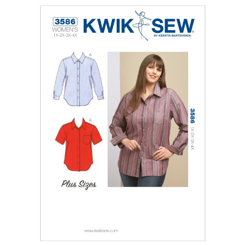 KWIK SEW Schnittmuster 3586 Bluse 1X-2X-3X-4X KWIK SEW Schnittmuster 3586 Bluse 1X-2X-3X-4X von KWIK-SEW PATTERNS