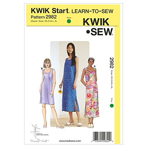 Kwik Sew K2982 Schnittmuster für Kleider, Größe XS-S-M-L-XL Kwik Sew K2982 Schnittmuster für Kleider, Größe XS-S-M-L-XL von KWIK-SEW PATTERNS