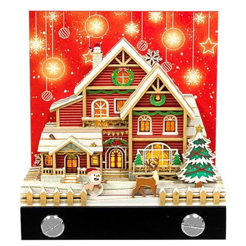 Notizblock-Kalender 2025, Weihnachtshaus mit Licht, 3D-Notizblock, nicht klebrige Blätter, Papier, Weihnachten, Bürozubehör, Geschenknotizen, Notizblock, Erdaufkleber, Bärenpapier, 3D-Schnitzerei, Notizblock-Kalender 2025, Weihnachtshaus mit Licht, 3D-Notizblock, nicht klebrige Blätter, Papier, Weihnachten, Bürozubehör, Geschenknotizen, Notizblock, Erdaufkleber, Bärenpapier, 3D-Schnitzerei, von KWJNH