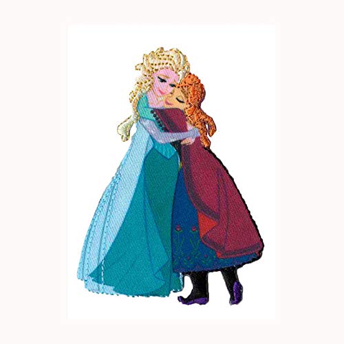KWM Applikation 'Elsa und Anna umarmend' von KWM
