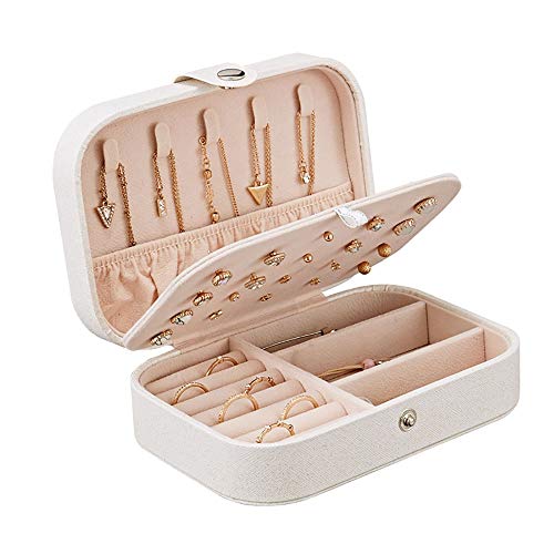 Aufbewahrungsboxen für Schmuck und Kosmetik, kleine Schmuckschatulle für Damen, Organizer, Mini-Reise-Schmucketui, Reiseetui für Mädchen, Schmuckhalter für Ohrringe, Armbänder, Aufbewahrungsboxen für Schmuck und Kosmetik, kleine Schmuckschatulle für Damen, Organizer, Mini-Reise-Schmucketui, Reiseetui für Mädchen, Schmuckhalter für Ohrringe, Armbänder, von KWMAEEUID