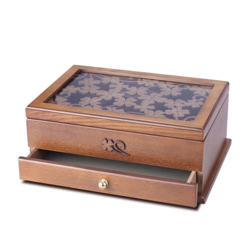 KWMAEEUID Holz-Schmuckschatulle, Schmuckschatulle, Schmuckschatulle, Handschmuck-Aufbewahrungsbox KWMAEEUID Holz-Schmuckschatulle, Schmuckschatulle, Schmuckschatulle, Handschmuck-Aufbewahrungsbox von KWMAEEUID
