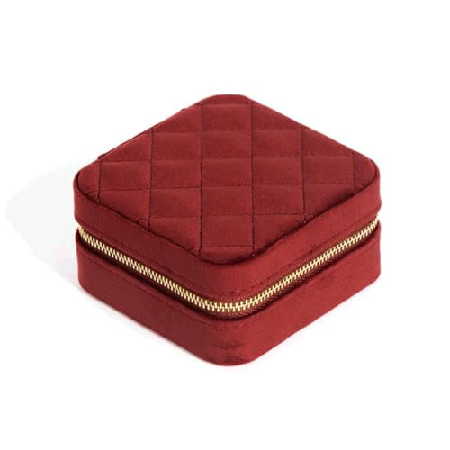 KWMAEEUID Ohrring-Aufbewahrungsbox, Samt-Schmuck-Aufbewahrungstasche, tragbare Schmuckschatulle KWMAEEUID Ohrring-Aufbewahrungsbox, Samt-Schmuck-Aufbewahrungstasche, tragbare Schmuckschatulle von KWMAEEUID
