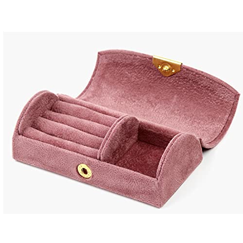 KWMAEEUID Samt-Schmuckschatulle, Ringhalter, tragbare Mini-Schmuckschatulle für Reisen, Schmuckschatulle KWMAEEUID Samt-Schmuckschatulle, Ringhalter, tragbare Mini-Schmuckschatulle für Reisen, Schmuckschatulle von KWMAEEUID