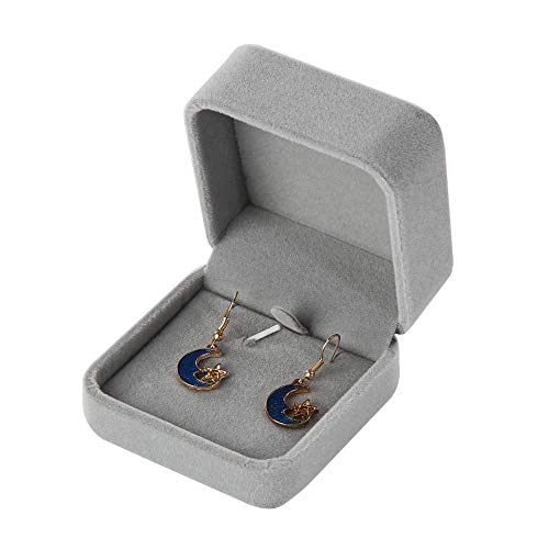 KWMAEEUID Schmuckschatulle, Samt-Anhänger, Halskettenetui, Klassische Schmuck-Geschenkbox für Hochzeit, Weihnachten, Erntedankfest (Farbe: D) von KWMAEEUID