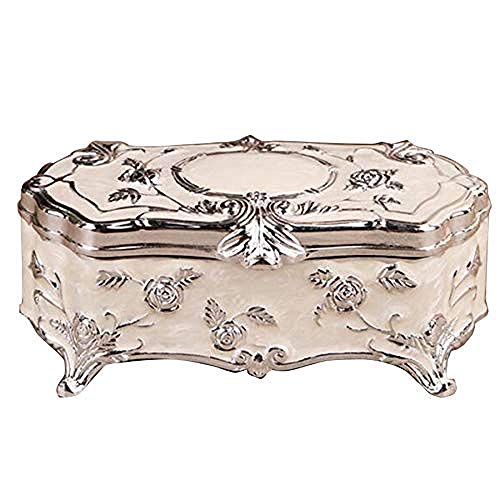 KWMAEEUID Schmuckschatulle, Schmuckkästchen, rechteckige Box mit Blumenmuster, Ohrringe, Brustetui, Halskette, Organizer, Aufbewahrungsbox KWMAEEUID Schmuckschatulle, Schmuckkästchen, rechteckige Box mit Blumenmuster, Ohrringe, Brustetui, Halskette, Organizer, Aufbewahrungsbox von KWMAEEUID