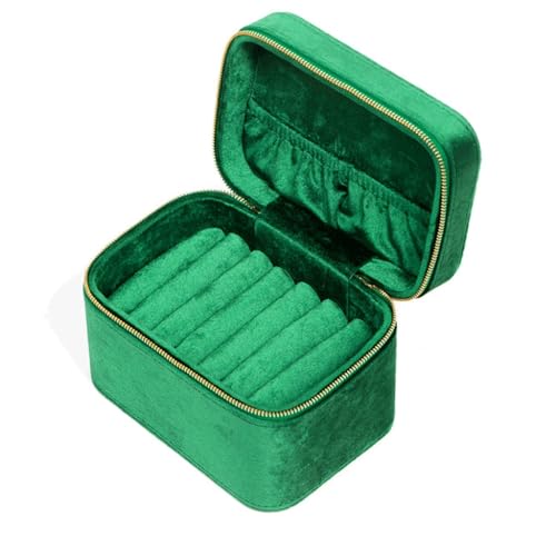 KWMAEEUID Schmuckschatulle, mehrschichtige Aufbewahrungsbox für Ohrringe, Halskette, Armband, Schmuckschatulle (Farbe: D, Größe: 17 cm) von KWMAEEUID