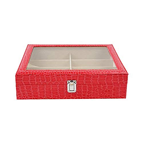 KWMAEEUID Schmuckschatulle – 8 Gitter, Sonnenbrillen, Brillen, Schmuck, Aufbewahrung, Vitrine, Organizer KWMAEEUID Schmuckschatulle – 8 Gitter, Sonnenbrillen, Brillen, Schmuck, Aufbewahrung, Vitrine, Organizer von KWMAEEUID