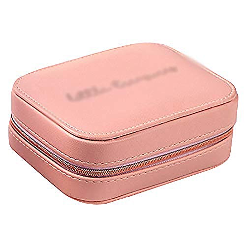 KWMAEEUID Schmuckschatulle – Reise-Schmuck-Organizer, tragbares Reise-Schmucketui – kompakte Schmucktasche – Schmuckrolle für Halsketten, Ohrringe, Ringe und (Farbe: A) von KWMAEEUID