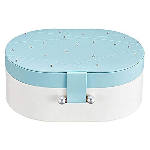 KWMAEEUID Schmuckschatulle – Schmuckschatulle für Damen, Schmuckschatulle mit Fächern für Halsketten, Schmuck-Organizer mit Schloss, Schmuckhalter für Ohrringe, Armbänder, Ringe, zum Auss KWMAEEUID Schmuckschatulle – Schmuckschatulle für Damen, Schmuckschatulle mit Fächern für Halsketten, Schmuck-Organizer mit Schloss, Schmuckhalter für Ohrringe, Armbänder, Ringe, zum Auss von KWMAEEUID