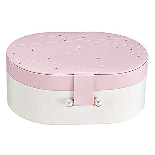 KWMAEEUID Schmuckschatulle – Schmuckschatulle für Damen, Schmuckschatulle mit Fächern für Halsketten, Schmuck-Organizer mit Schloss, Schmuckhalter für Ohrringe, Armbänder, Ringe, zum Ausst KWMAEEUID Schmuckschatulle – Schmuckschatulle für Damen, Schmuckschatulle mit Fächern für Halsketten, Schmuck-Organizer mit Schloss, Schmuckhalter für Ohrringe, Armbänder, Ringe, zum Ausst von KWMAEEUID