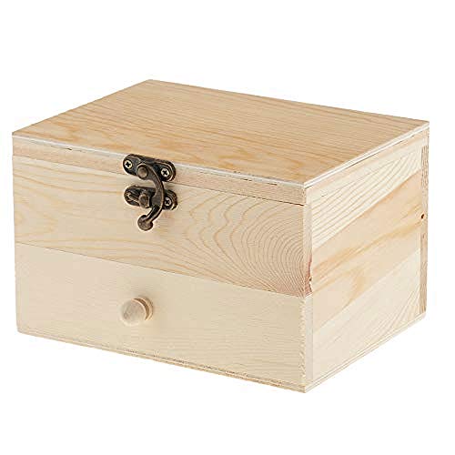 KWMAEEUID Schmuckschatulle – Schublade aus Naturholz, Schmuckschatulle, Aufbewahrungsbox, Organizer, DIY, handgefertigtes Kunsthandwerk KWMAEEUID Schmuckschatulle – Schublade aus Naturholz, Schmuckschatulle, Aufbewahrungsbox, Organizer, DIY, handgefertigtes Kunsthandwerk von KWMAEEUID