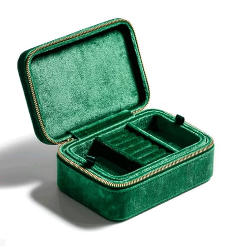 KWMAEEUID Schmuckschatulle für Halsketten und Ohrringe, Mini-Schmucketui für Reisen, tragbar, Schmuck-Organizer-Box für KWMAEEUID Schmuckschatulle für Halsketten und Ohrringe, Mini-Schmucketui für Reisen, tragbar, Schmuck-Organizer-Box für von KWMAEEUID