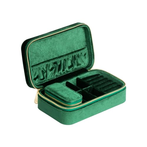 KWMAEEUID Schmuckschatulle für Mutter und Sohn, grüner Samt, Aufbewahrungstasche für Schmuck KWMAEEUID Schmuckschatulle für Mutter und Sohn, grüner Samt, Aufbewahrungstasche für Schmuck von KWMAEEUID
