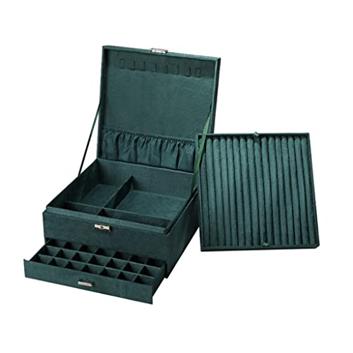 KWMAEEUID Schmuckschatulle für Ringe, Halsketten, Ohrringe, Aufbewahrungsbox, Schmuck-Organizer, Geschenkbox (Farbe: D) von KWMAEEUID