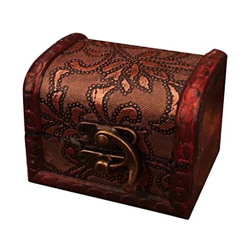 KWMAEEUID Schmuckschatullen aus Holz im Vintage-Stil, einzigartige Geschenkbox für Schmuckschatullen für Frauen/Mädchen (Farbe: A, Größe: Einheitsgröße) von KWMAEEUID