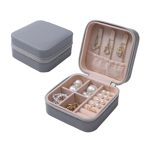 KWMAEEUID Tragbare Schmuckschatulle Organizer Display Reise Schmucketui Schmuckschatullen Leder Aufbewahrung Reißverschluss Juwelierschatulle Originalität KWMAEEUID Tragbare Schmuckschatulle Organizer Display Reise Schmucketui Schmuckschatullen Leder Aufbewahrung Reißverschluss Juwelierschatulle Originalität von KWMAEEUID