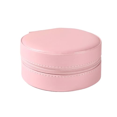 KWMAEEUID Tragbare Schmuckschatulle für Reisen, Schmuckkästchen mit Knöpfen, Lederaufbewahrung, Reißverschluss, Juweliere (Farbe: D, Größe: 10 cm) von KWMAEEUID