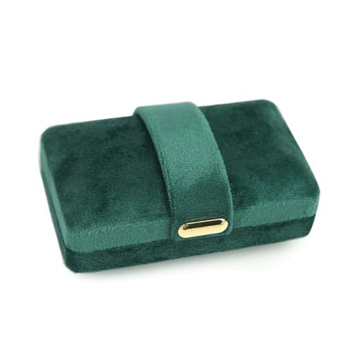 KWMAEEUID Tragbare Schmuckschatulle für Reisen, Schmuckkästchen mit Knöpfen, Lederaufbewahrung, Reißverschluss, Juweliere (Farbe: D, Größe: 8,5 cm) von KWMAEEUID