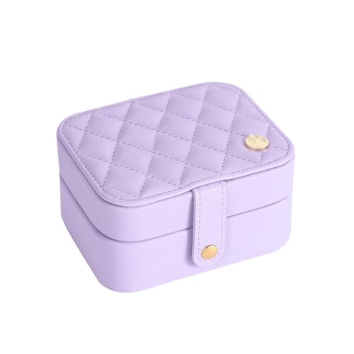 KWMAEEUID Tragbare Schmuckschatulle und Verpackung, Schmuckverpackung, Aufbewahrungsbox aus Leder für Ringe und Ohrringe KWMAEEUID Tragbare Schmuckschatulle und Verpackung, Schmuckverpackung, Aufbewahrungsbox aus Leder für Ringe und Ohrringe von KWMAEEUID