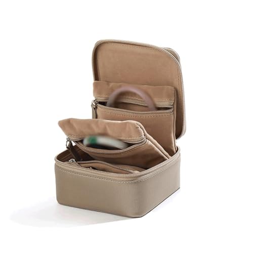 KWMAEEUID Tragbare Schmuckschatulle und Verpackung, Schmuckverpackung, Lederring, Ohrringe, Aufbewahrungsbox (Farbe: 3er-Pack, Größe: 15 cm) von KWMAEEUID