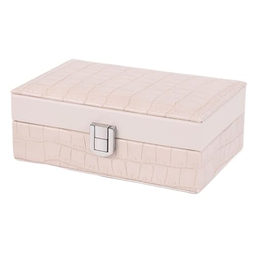 KWMAEEUID Tragbare Schmuckschatulle und Verpackung, Schmuckverpackung, Lederring, Ohrringe, Aufbewahrungsbox (Farbe: A, Größe: 16 cm) von KWMAEEUID