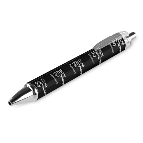 KWQDOZF Alzheimer's Awareness Retractable Kugelschreiber Schreiben Black Ink Ball Geschenke für Studenten Büro Schreibwaren von KWQDOZF