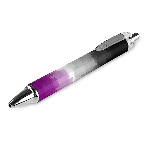 KWQDOZF Asexual Pride Flag LGBTQ-Druckkugelschreiber, tragbarer Kugelschreiber mit schwarzer Tinte, Arbeitsstifte für Bürobedarf KWQDOZF Asexual Pride Flag LGBTQ-Druckkugelschreiber, tragbarer Kugelschreiber mit schwarzer Tinte, Arbeitsstifte für Bürobedarf von KWQDOZF