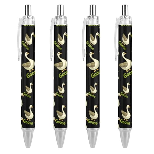KWQDOZF Goose Niedlicher Kugelschreiber, Druckkugelschreiber, 0,5 mm, für Damen und Herren, Büro von KWQDOZF