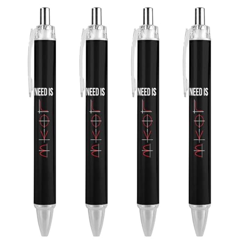 KWQDOZF Kugelschreiber mit „All You Need is Love-Mathe-Aufdruck für Damen und Herren, 0,5 mm fein, einziehbarer Kugelschreiber, 4 Stück KWQDOZF Kugelschreiber mit „All You Need is Love-Mathe-Aufdruck für Damen und Herren, 0,5 mm fein, einziehbarer Kugelschreiber, 4 Stück von KWQDOZF