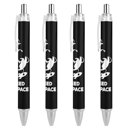KWQDOZF Kugelschreiber mit „I Need My Space-Aufdruck für Damen und Herren, 0,5 mm fein, einziehbarer Kugelschreiber, 4 Stück KWQDOZF Kugelschreiber mit „I Need My Space-Aufdruck für Damen und Herren, 0,5 mm fein, einziehbarer Kugelschreiber, 4 Stück von KWQDOZF