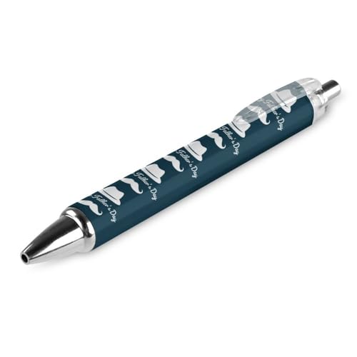 KWQDOZF Kugelschreiber mit Aufschrift Best Dad Ever Happy Father's Day, einziehbar, tragbar, Kugelschreiber mit schwarzer Tinte, Arbeitsstifte für Bürobedarf von KWQDOZF