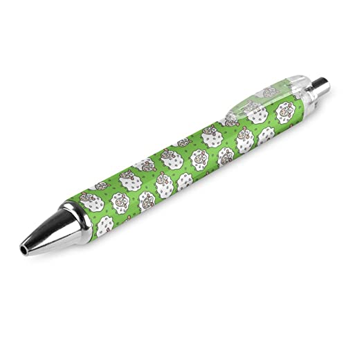 KWQDOZF Niedlicher Druckkugelschreiber mit Cartoon-Schaf-Muster, schwarze Tinte, Kugelschreiber, Geschenke für Studenten, Büro-Schreibwaren von KWQDOZF