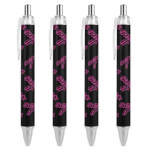KWQDOZF Suck It Cute Kugelschreiber, Druckkugelschreiber, 0,5 mm, für Damen und Herren, Büro, 4 Stück KWQDOZF Suck It Cute Kugelschreiber, Druckkugelschreiber, 0,5 mm, für Damen und Herren, Büro, 4 Stück von KWQDOZF